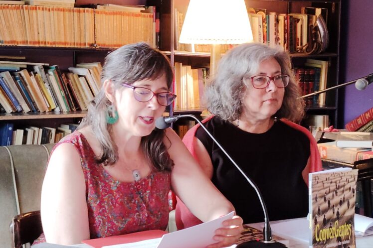 Isabel Cañelles y Mercedes Adán presentan el libro Convergentes en el Café Pandora Madrid